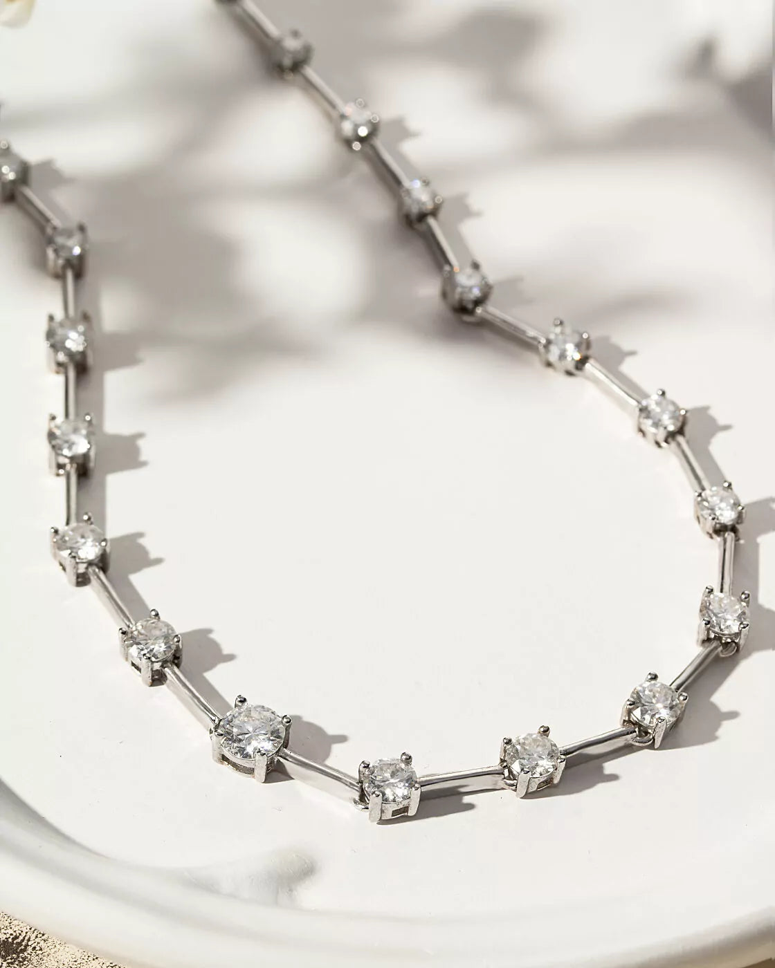 Riviera Moissanite Necklace 925 Sterling Silver