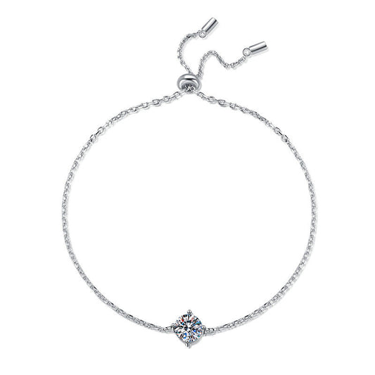 Moissanite Chain Bracelet