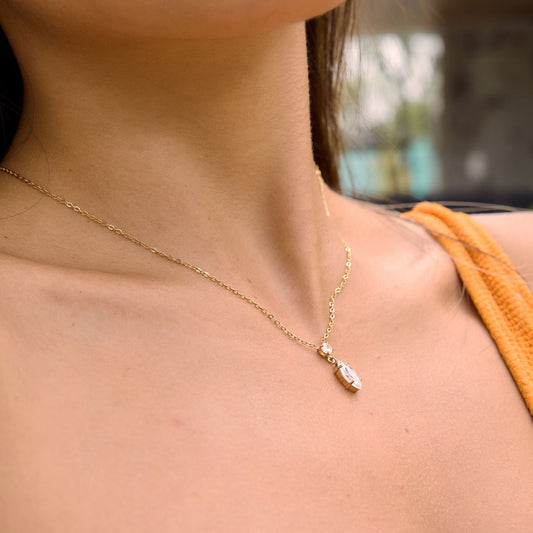 Marquise Crystal Pendant Necklace