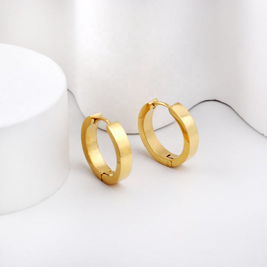 Basic Gold Hoop Earrings