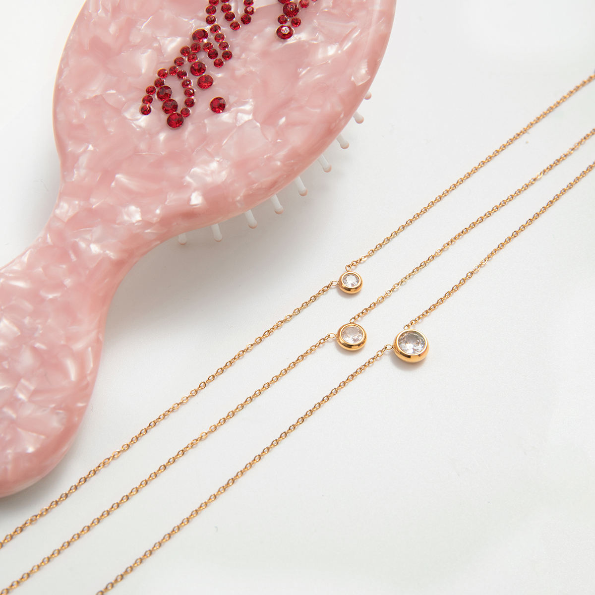 Triple Layered CZ Necklace