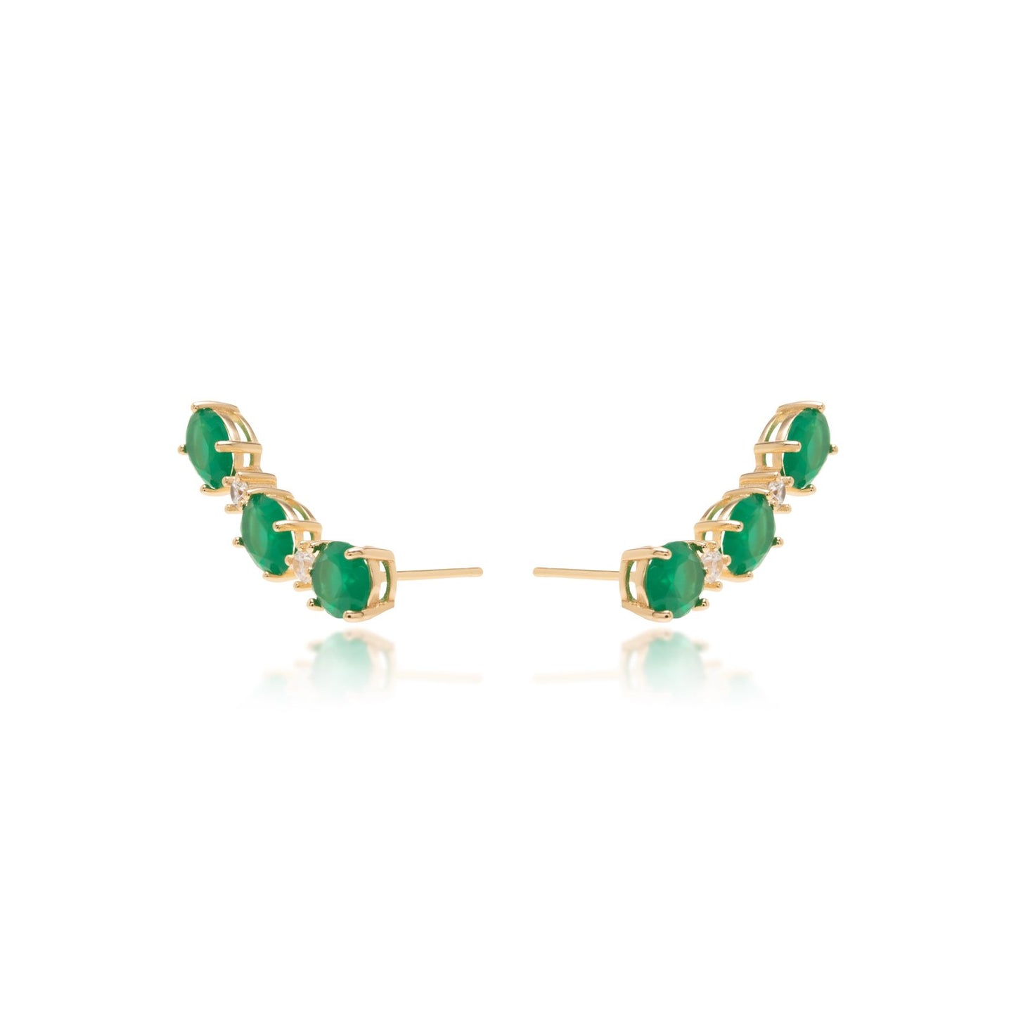 Emerald Fusion Cuff Earring