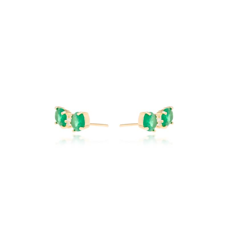 Emerald Fusion Earring