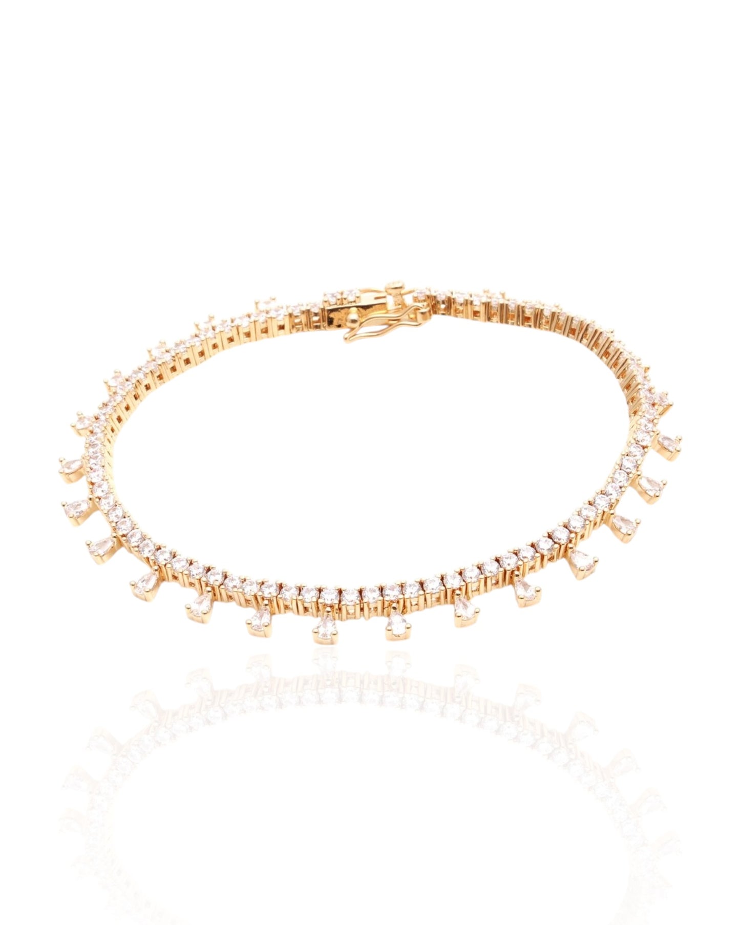 Rain Zircon Drop Bracelet