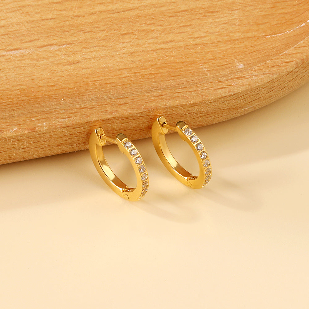 Crystal Gold Huggies