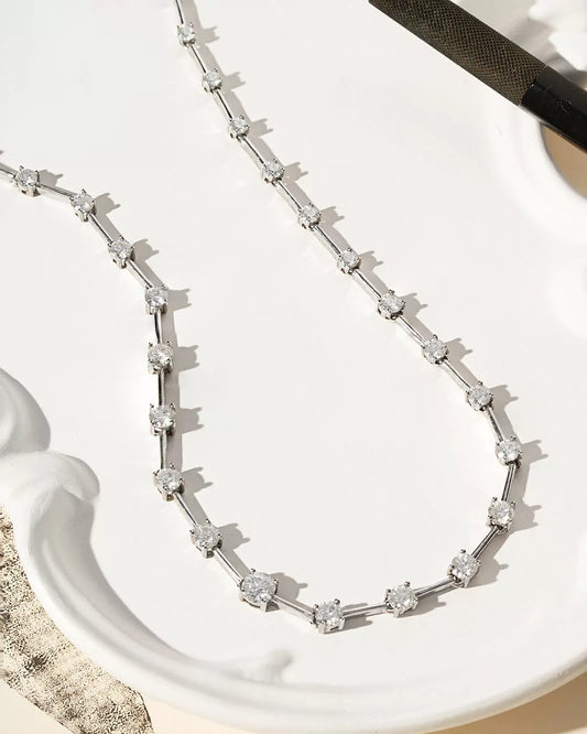 Riviera Moissanite Necklace 925 Sterling Silver