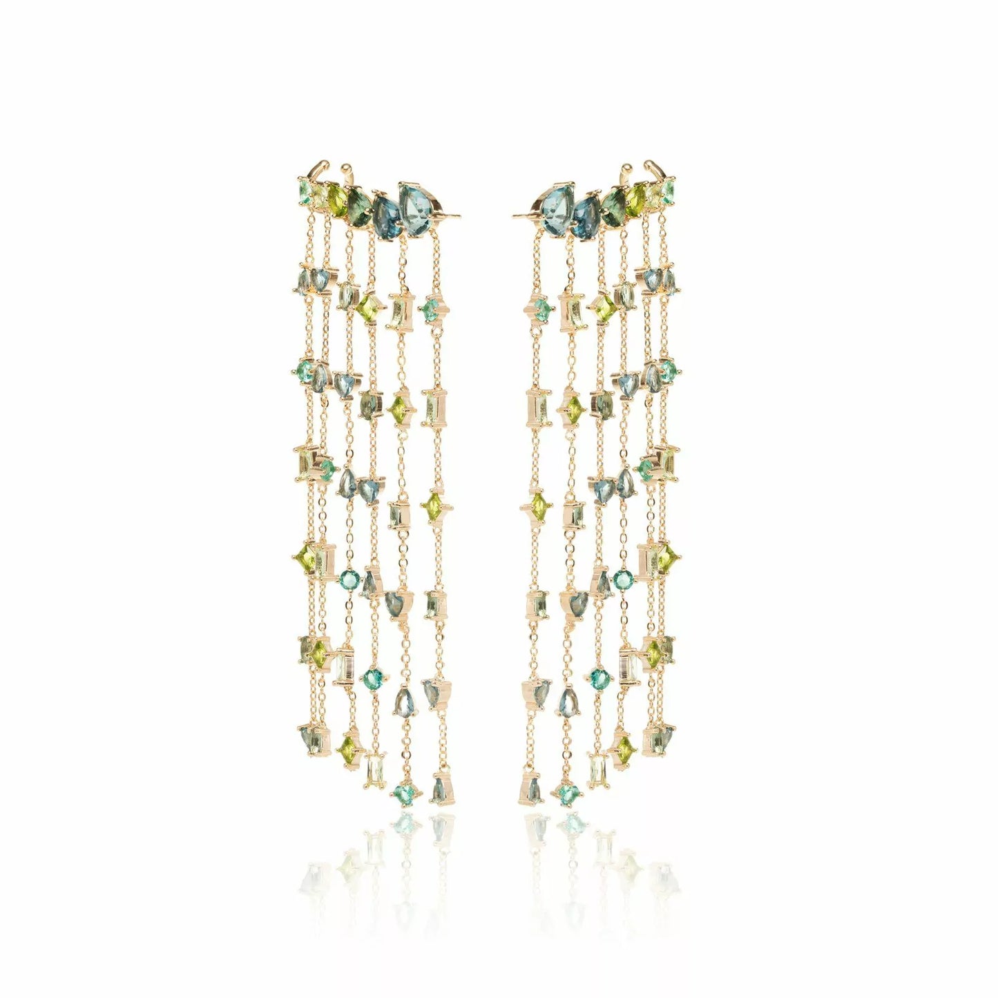 Crystal Curtain Earring