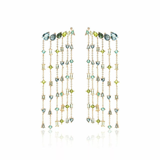Crystal Curtain Earring