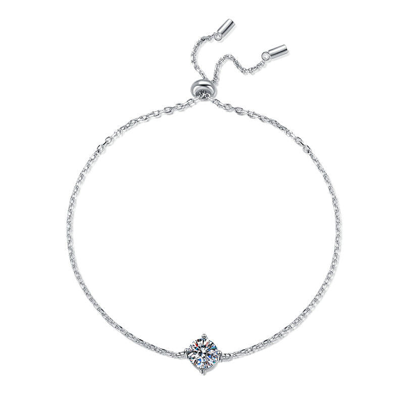 Moissanite Chain Bracelet