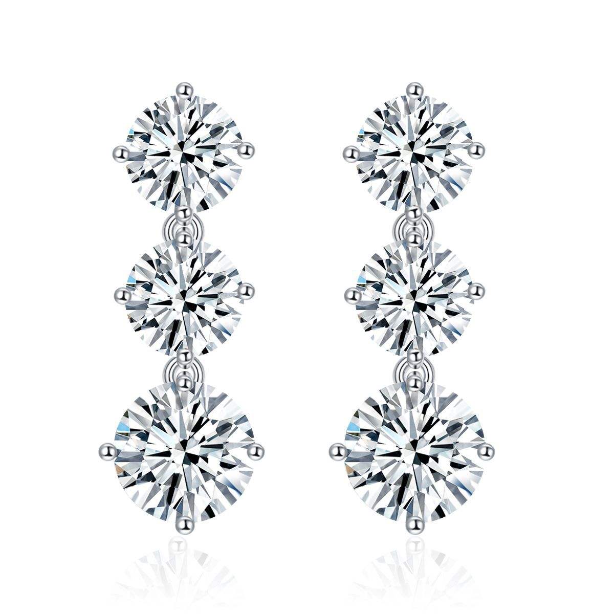 Cascade Moissanite Earrings