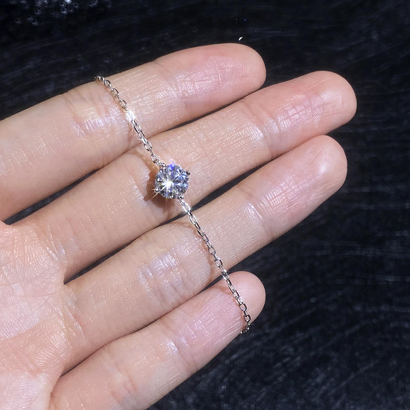 Moissanite Chain Bracelet