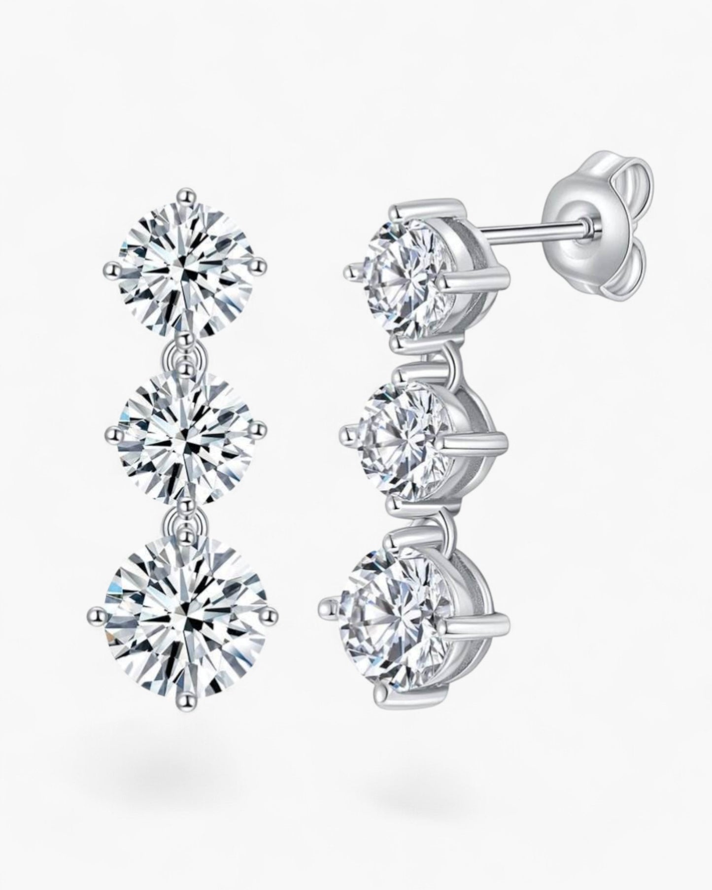 Cascade Moissanite Earrings