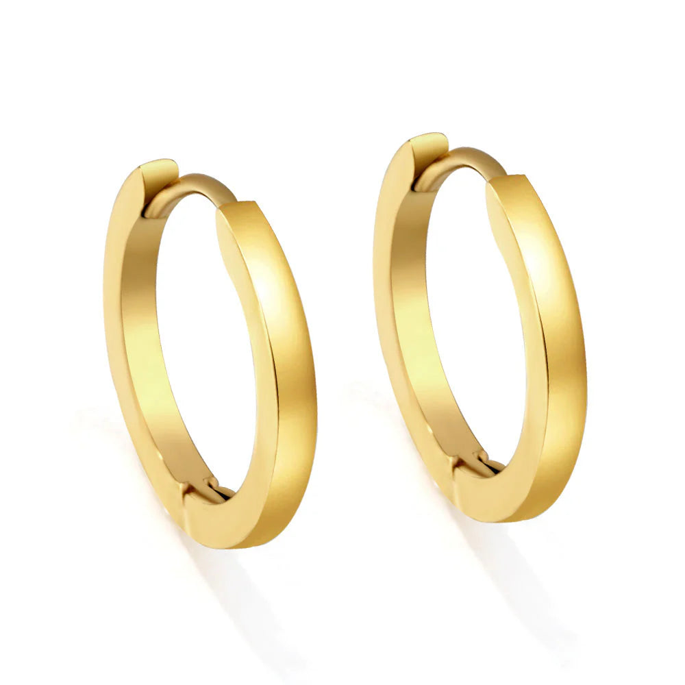 Classic Slim Gold Hoop Earrings