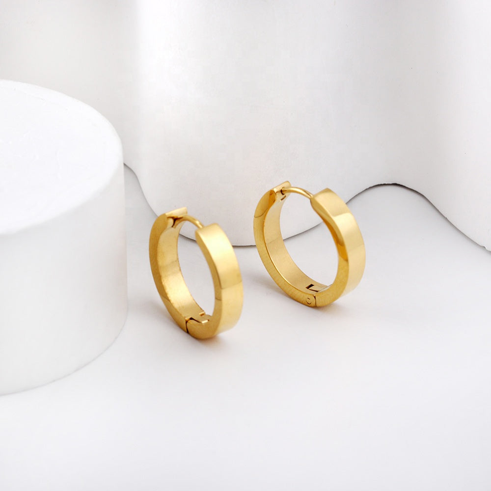 Basic Gold Hoop Earrings