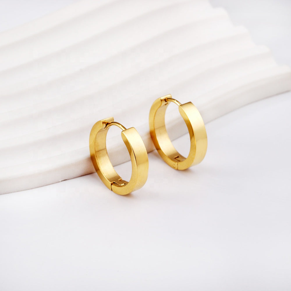 Basic Gold Hoop Earrings