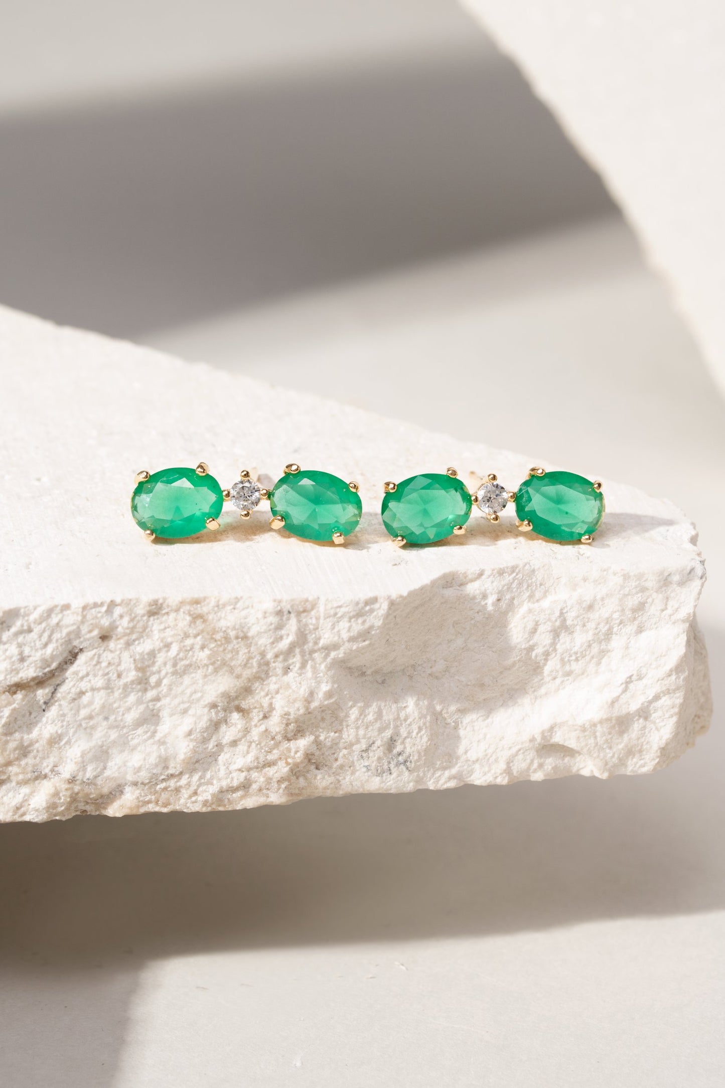 Emerald Fusion Earring