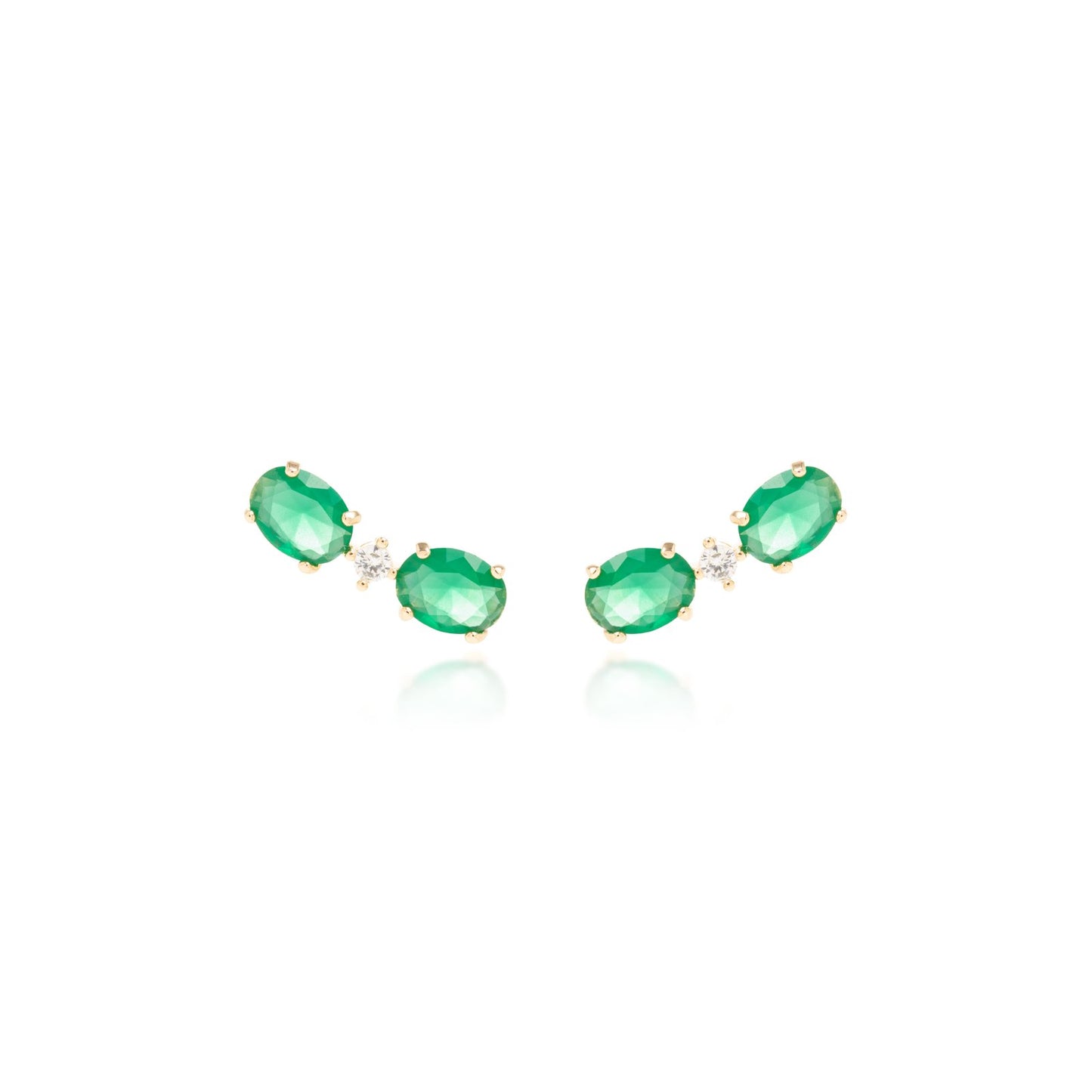 Emerald Fusion Earring