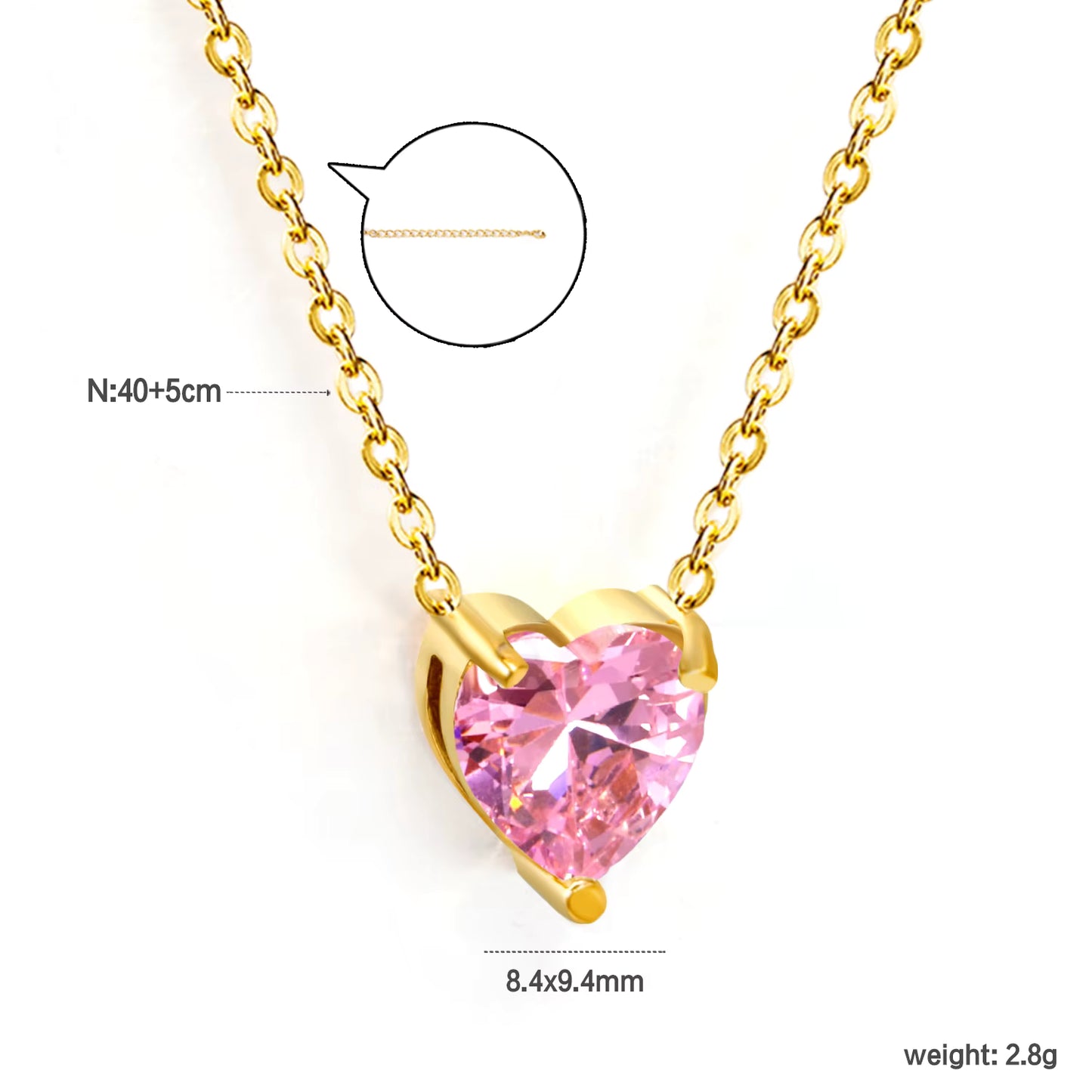 Crystal Heart Necklace