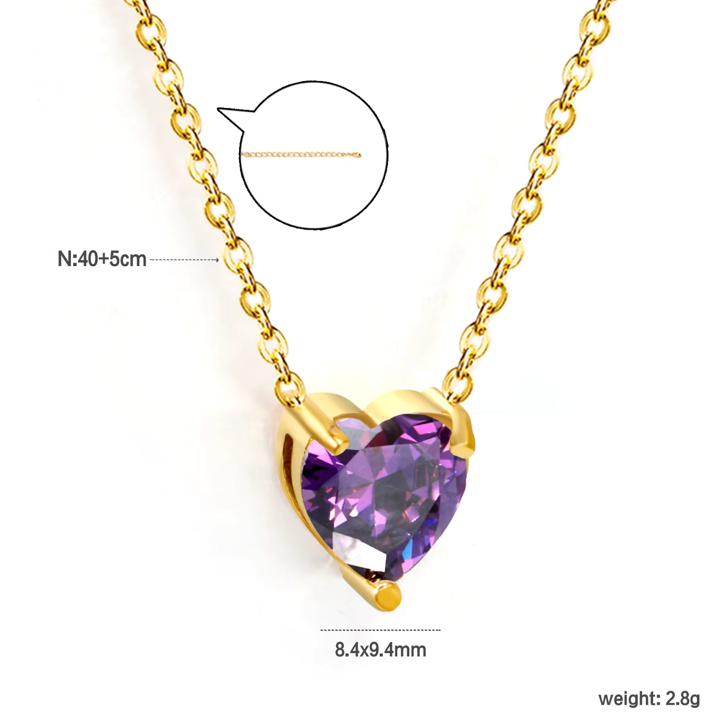 Crystal Heart Necklace