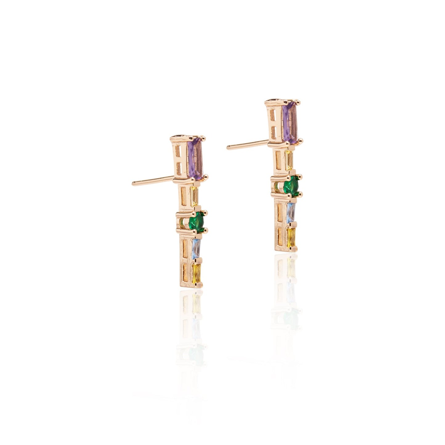 Rainbow Bar Earrings