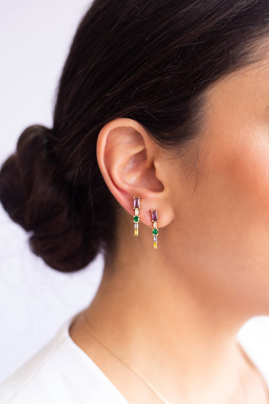 Rainbow Bar Earrings