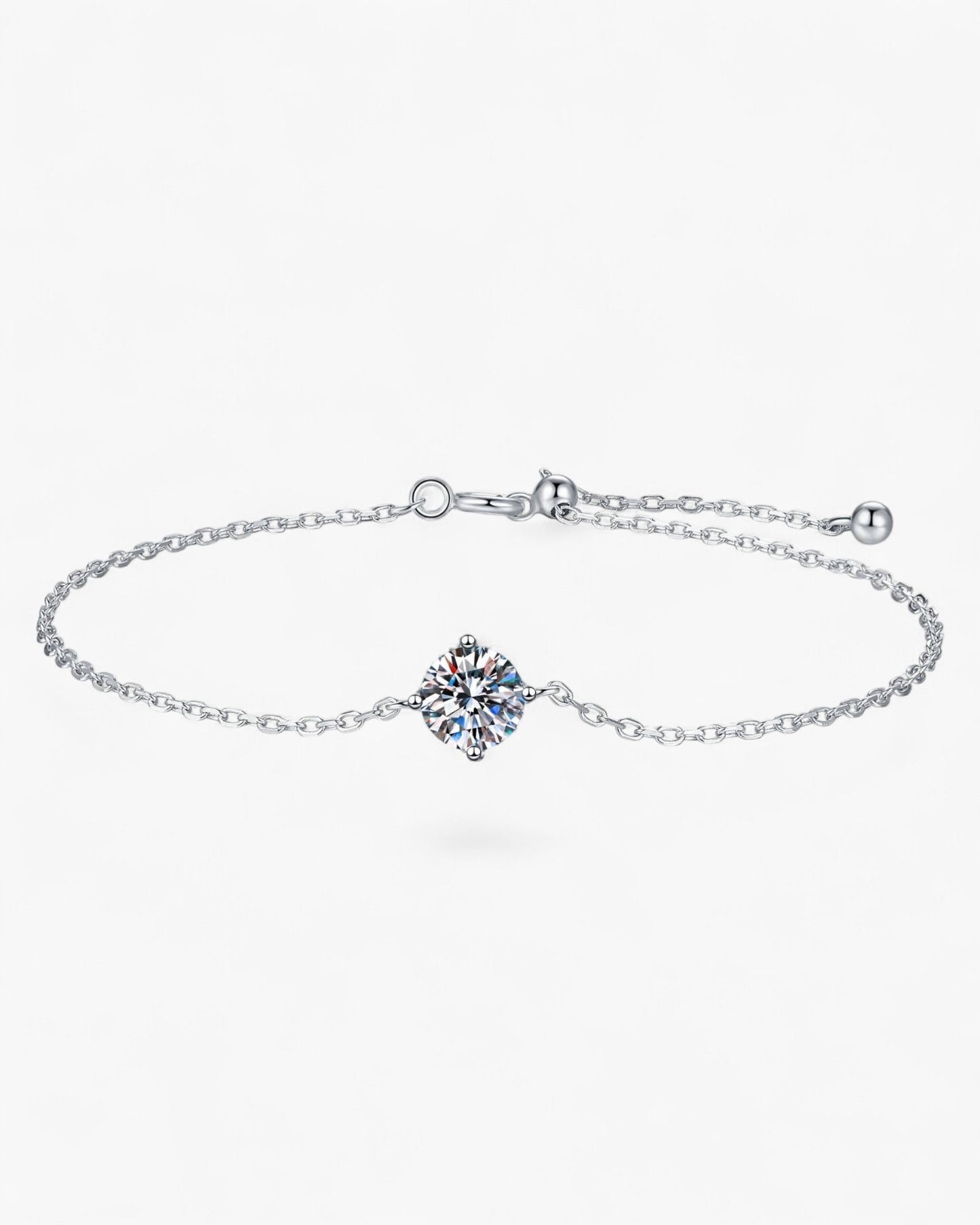 Moissanite Chain Bracelet