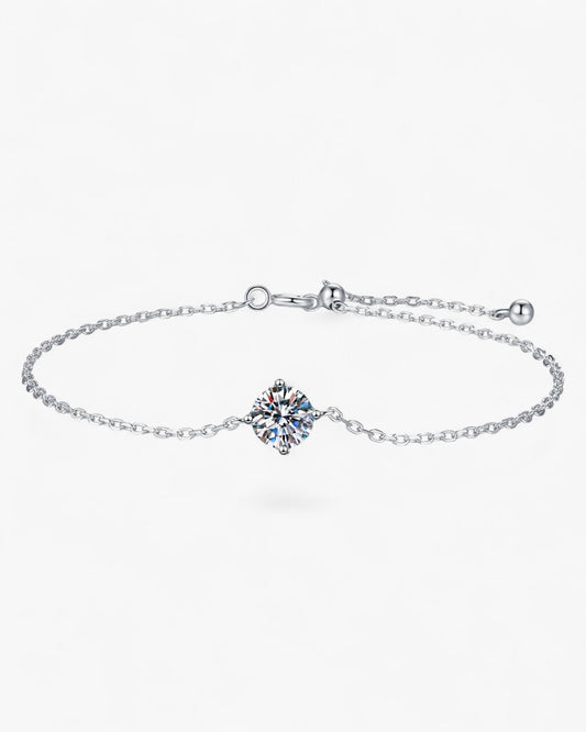 Moissanite Chain Bracelet