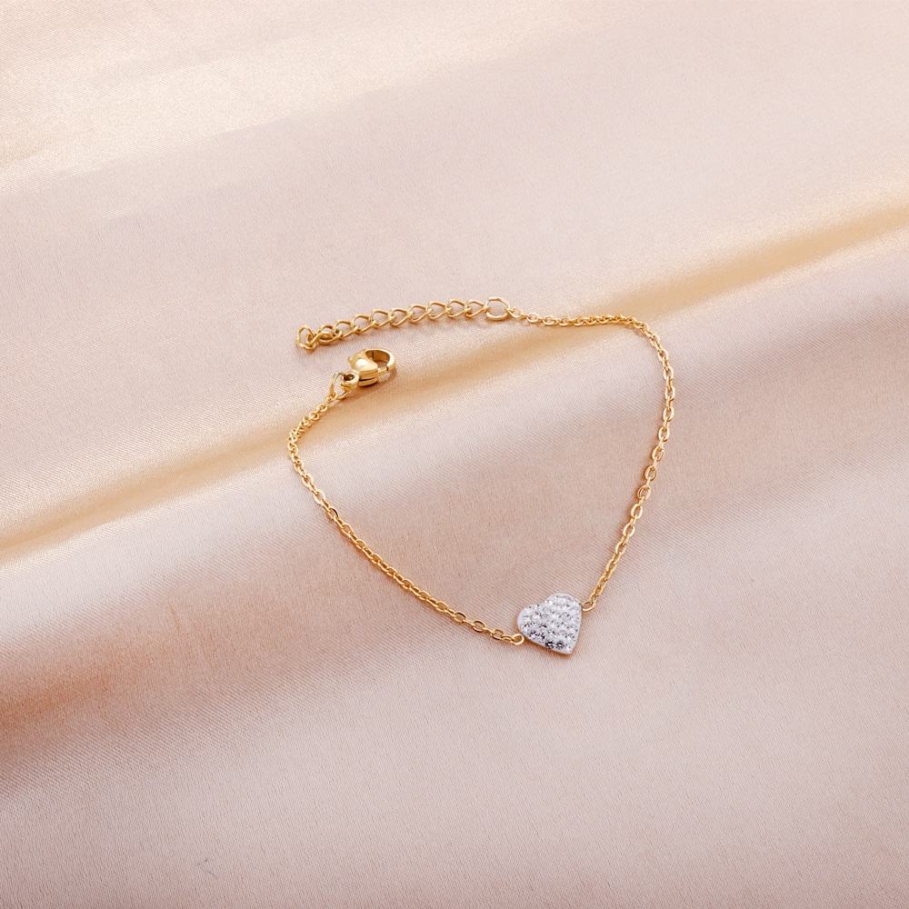 White Heart Bracelet